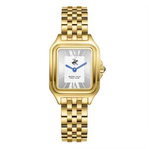 Beverly Hills Womens Watches: Beverly Hills Polo Club Blue Steel All Gold Square Watch BP3850C.130