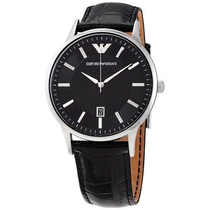 Out Of Stock: Emporio Armani Renato Quartz Black Dial Men's Watch AR11186