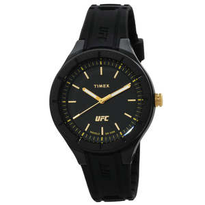 Timex Womens Watches: Timex UFC Shogun Black Dial Black Rubber Women's Watch TW2V56900