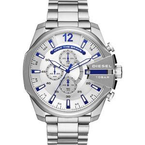 Diesel: Diesel Mega Chief Chrono All Silver Men's Watch DZ4477