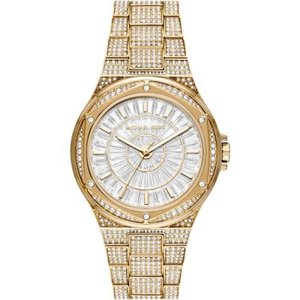 Michael Kors Oversized Lennox Pavé Gold-Tone Watch MK6991