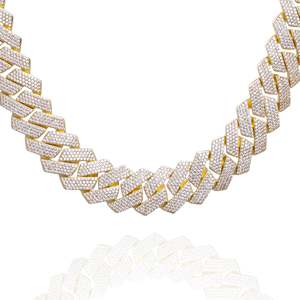 Summer Sale: Big Daddy 20MM Iced Out Cuban Link Gold Chain 30 Inch (Defect)