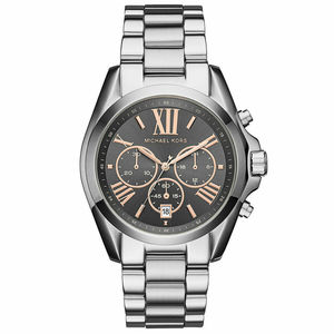 Michael Kors Mens Watches: Michael Kors Bradshaw Chronograph Grey Dial Silver Men's Watch - MK6557
