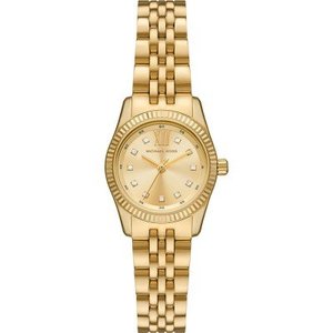 Michael Kors Petite Lexington Pavé Gold-Tone Watch MK4741