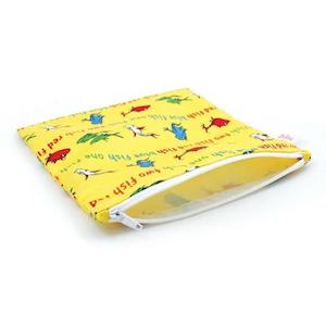 Bumkins Large Snack / Sandwich Bag - Dr Seuss Fish