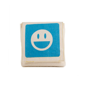 Fluf Organic Cotton Smile Snack Bag 2 Pack