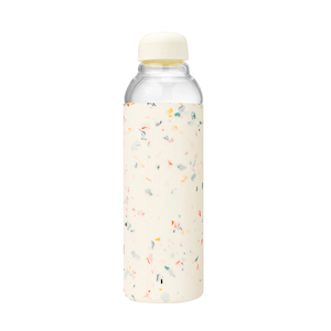 Porter Glass Bottle 591ml - Cream Terrazzo