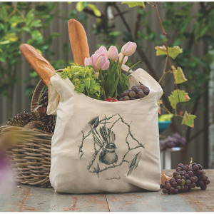 Wild Grey Fox Organic Cotton Grocery Bag - Fantail