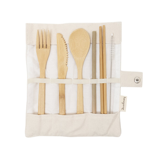 Honeywrap Everyday Eats Reusable Cutlery - Cream
