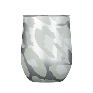 Corkcicle Insulated Stainless Steel Cup 350ml - Snow Leopard