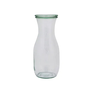 Weck 530ml Glass Flask with Glass Lid