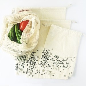 Green Essentials Certified Organic Produce Bags – Set of 4