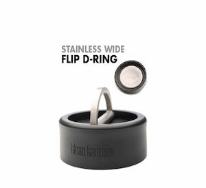 Water Bottle: Klean Kanteen Wide Stainless Steel Flip D-Rign Lid