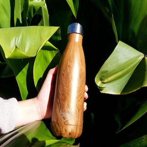 Everyday Honeywrap Bottle - Wood 500ml Wood look design