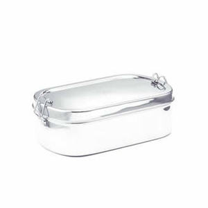 Meals in Steel Single Layer Oval Lunchbox - Jumbo
