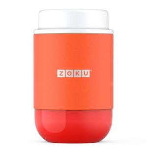 Zoku Stainless Steel Food Jar 465ml - Papaya Orange
