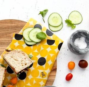 nil VEGAN Food Wrap Set of 2 - Med/Large (Dots)