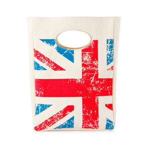 Bargains Clearance Pick up a bargain while it lasts: Fluf Organic Cotton UK Union Jack Lunch bag