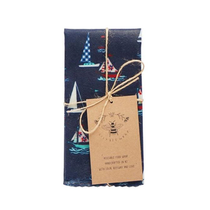 LilyBee Wrap Medium Single - Sailboats