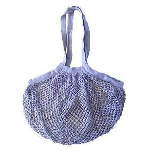 Green Essentials Large Organic Cotton Mesh Shopping Bag - Purple