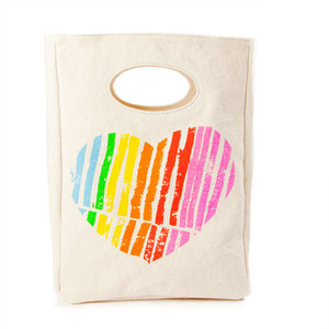 Fluf Organic Cotton I Heart You Lunch bag
