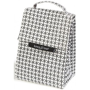 ECO Lunchware: Keep Leaf Cotton Insulated Lunch bag - Black & White