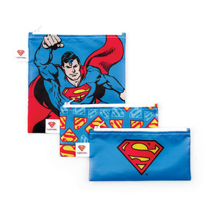 Bumkins DC Comics 3pk Snack Bag Combo - Superman