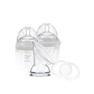 Haakaa Generation 3 Silicone Pump and Bottle Pack - Grey