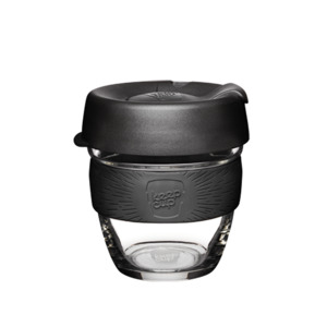 Glass Bottles & Glass Carafes: KeepCup Brew 237ml - Black - Glass Barista Coffee Cup