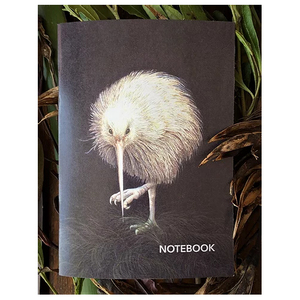 Products: Wild Grey Fox A5 Notebook - White Kiwi Original Artwork