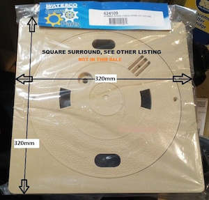 Skimmers Main Drain Jets Pipe Work: Waterco Skimmer SP5000 Lid and Ring Square surround