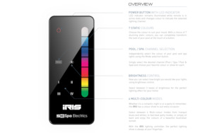 Spa Electrics lights - IRIS Remote controller system