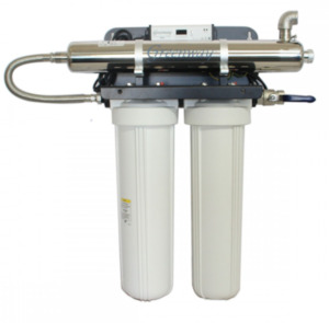 Pumps Home And Rural Water Equipment: Greenway - UV Unit with 2 x 20in Filters Complete UVGW-OPT4-D