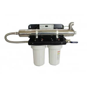 Pumps Home And Rural Water Equipment: Greenway - UV Unit with 2 x 10in Filters Complete UVGW-OPT2-D