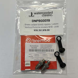 Brake caliper bleed valves - Various Porsche models (1978 - 2018)