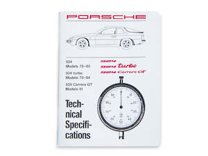 Books And Manuals: Technical Specifications Book - Porsche 924 (1978 - 1985)
