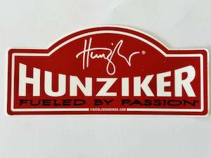 Hunziker Design: Hunziker - Fueled by Passion Sticker