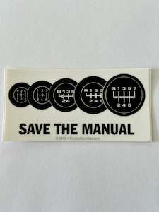 Hunziker Design: Save the Manual Sticker