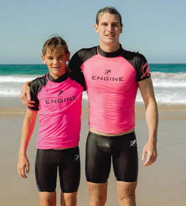Engine Active Wear: Engine Hi Vis Short Sleeve Rashie Raglan
