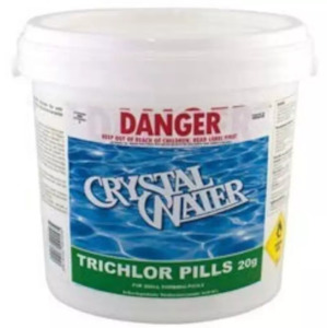 Pool Spa: Crystal Water Trichlor Pills 20KG