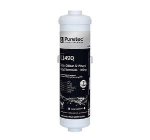 Puretec Inline - External Fridge Filter Cartridge, 10” ¼, 1 Micron