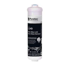 Puretec Inline KDF-GAC Cartridge, 10 x 2.5 Inch, 1-4 connection
