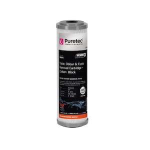 Cartridges: Puretec Carbon Block Filter 10" Std 0.5mic