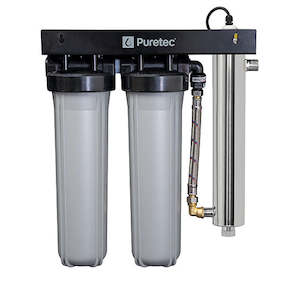 Rainwater Wholehouse: WU-UV200 20”, 1” connection, Filtration & UV with Reversible Mounting Frame