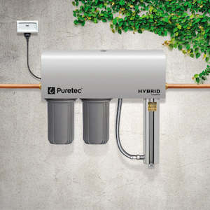 Rainwater Wholehouse: Hybrid-G8 Puretec Dual Filter UV System 10 "