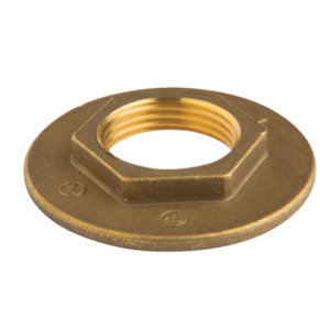 Brass Back Nut with Wide Flange