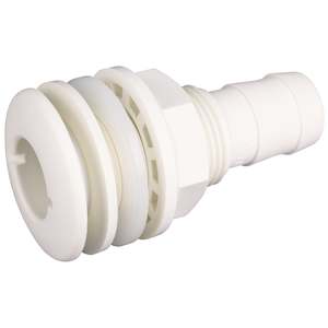 Threaded Fittings: Hansen Male Tank Fitting White