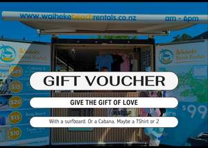 Rentals: Watsup Waiheke Gift Card