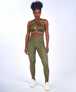 Leggings: Legging Blackout Printed With Galons