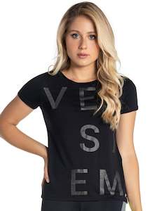 Tops: Top Black Affection Short Sleeve - Vestem